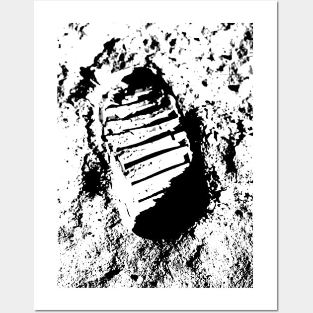 Apollo 11 Footprint Wall Art by GloopTrekker